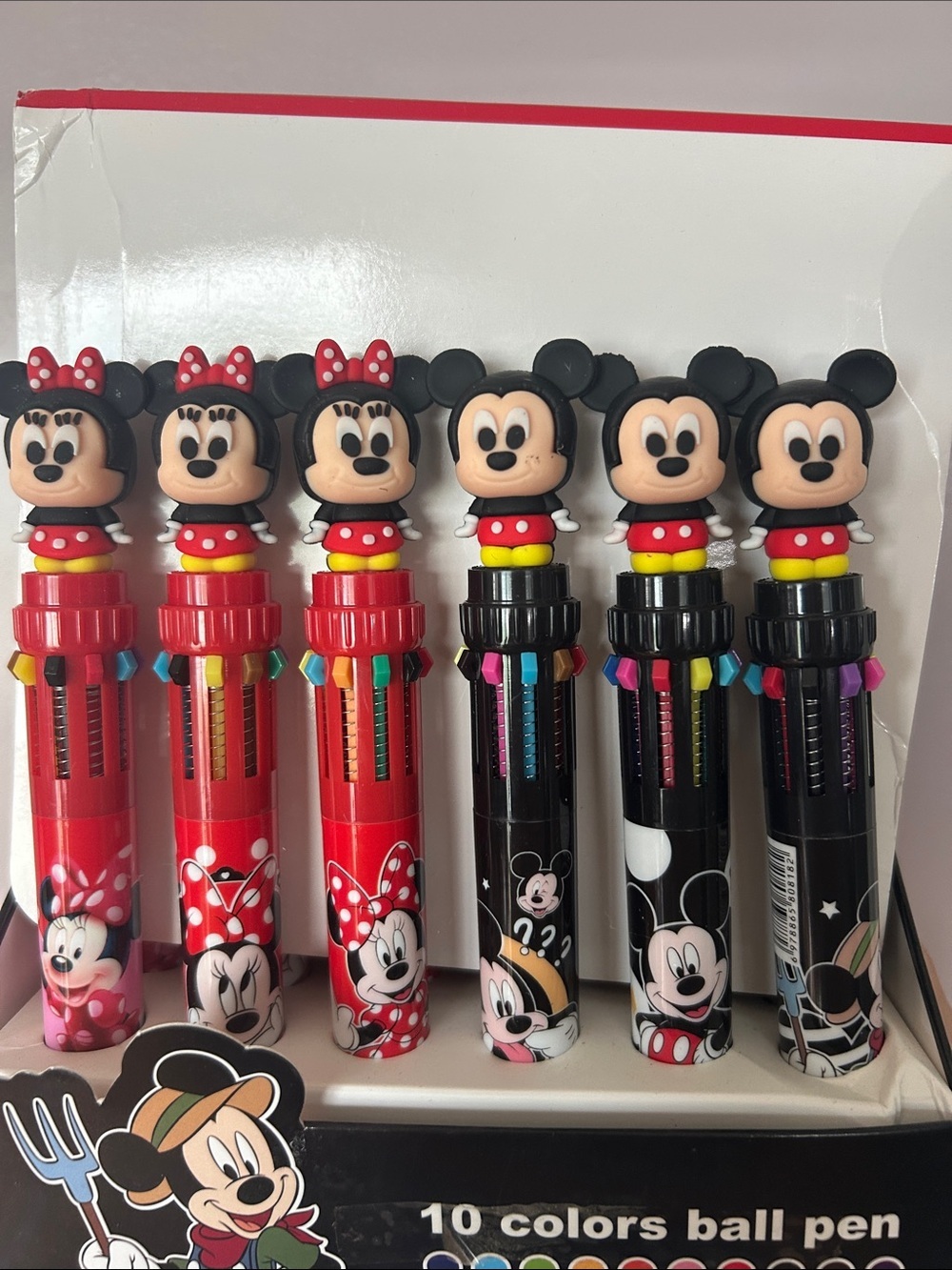 6 Minnie and Mickey pens